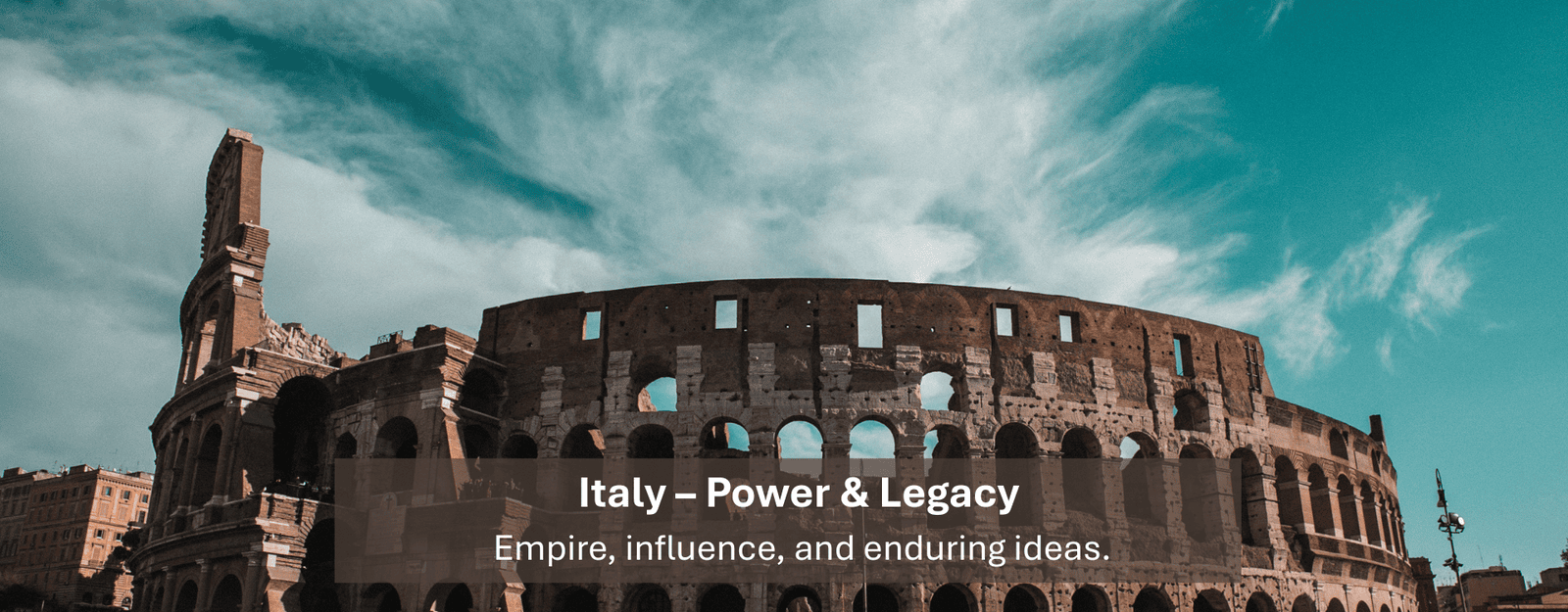 Italy – Beauty & Emotion Art, lifestyle, and sensory experiences at their finest.